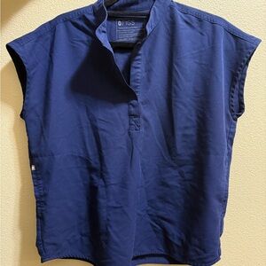 Navy Blue Rafaela Oversized Scrub Top